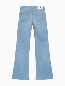 Buy 여성 하이라이즈 플레어핏 라이트블루 37.5 기능성 데님 in color CHALKY BLUE