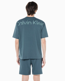 Buy 남성 릴렉스핏 저지 숏슬리브 티셔츠 in color OCEAN TEAL/ BLK