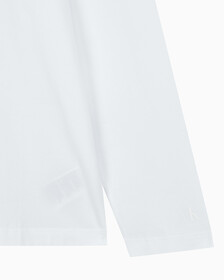 Buy 남성 레귤러핏 인스티튜셔널 긴팔 티셔츠 in color BRIGHT WHITE