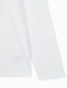 Buy 남성 레귤러핏 인스티튜셔널 긴팔 티셔츠 in color BRIGHT WHITE