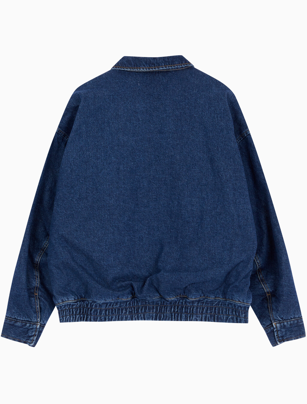 Buy 남성 데님 봄버 자켓 in color BLUE BLACK HANGER LOOP