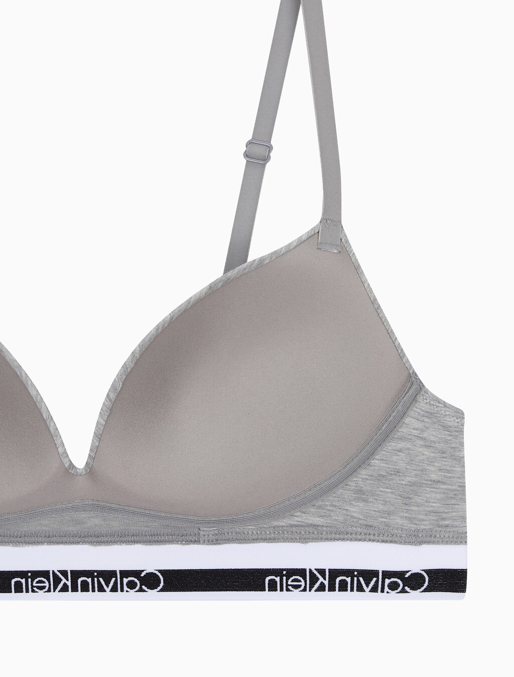 Buy 여성 아이콘 코튼 모달 AF 푸쉬업 브라 in color GREY HEATHER
