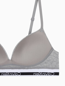 Buy 여성 아이콘 코튼 모달 AF 푸쉬업 브라 in color GREY HEATHER