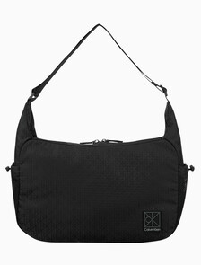 Buy 남성 유틸리티 엠블럼 크로스바디 in color BLACK