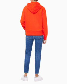 Buy 여성 릴렉스핏 스탠다드 로고 후디 in color BRONZED ORANGE