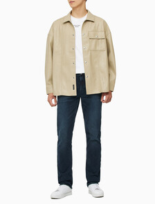 Buy 남성 릴렉스핏 매트 오버 셔츠 in color BEIGE