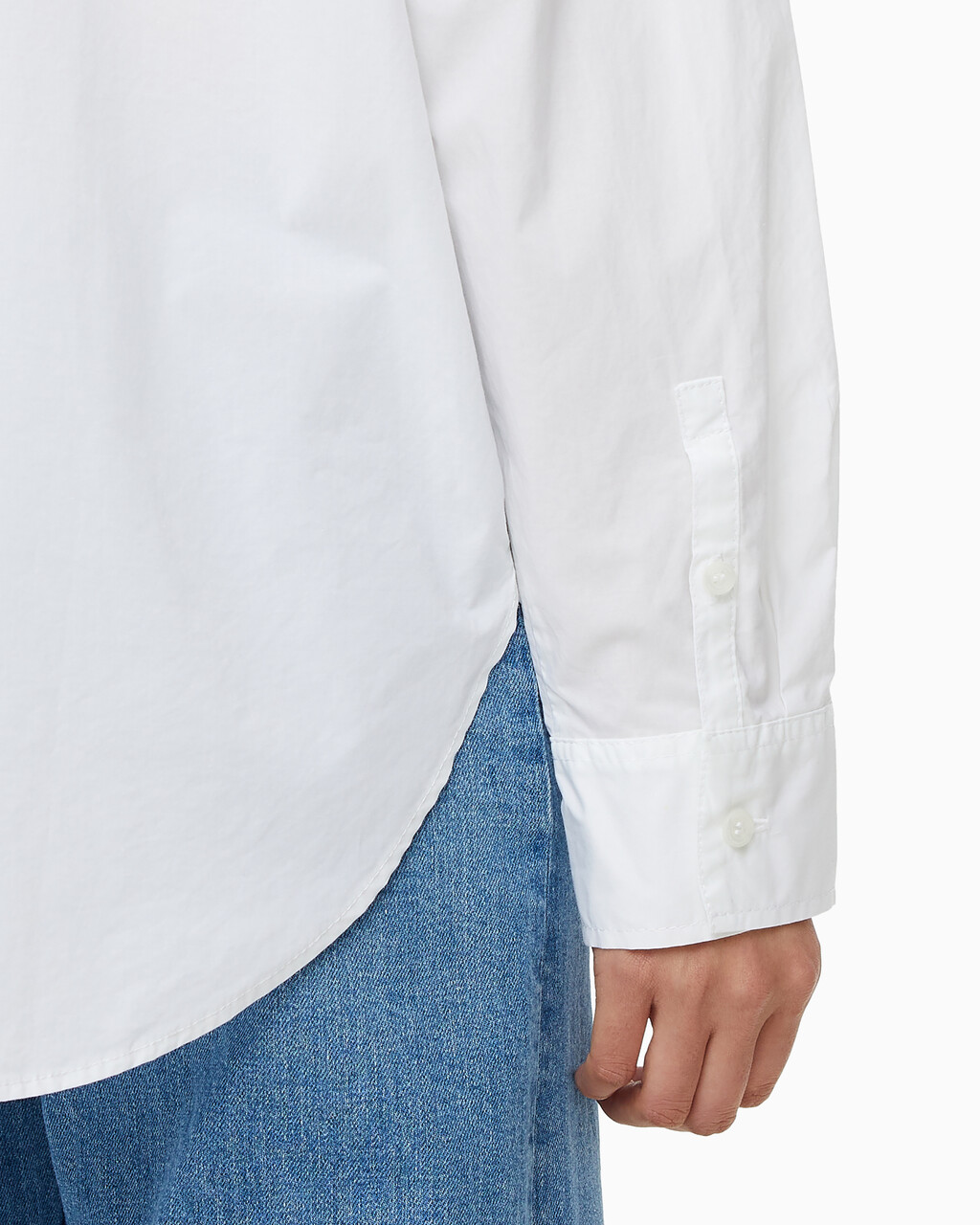Buy 여성 우븐 라벨 릴렉스 셔츠 in color BRIGHT WHITE