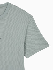 Buy 남성 시티 그리드 로고 반팔 티셔츠 in color KHAKI GREY