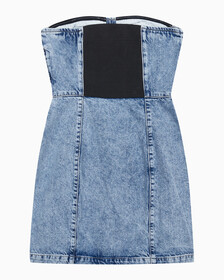 Buy 여성 코르셋 데님 드레스 in color 028A CHALKY BLU