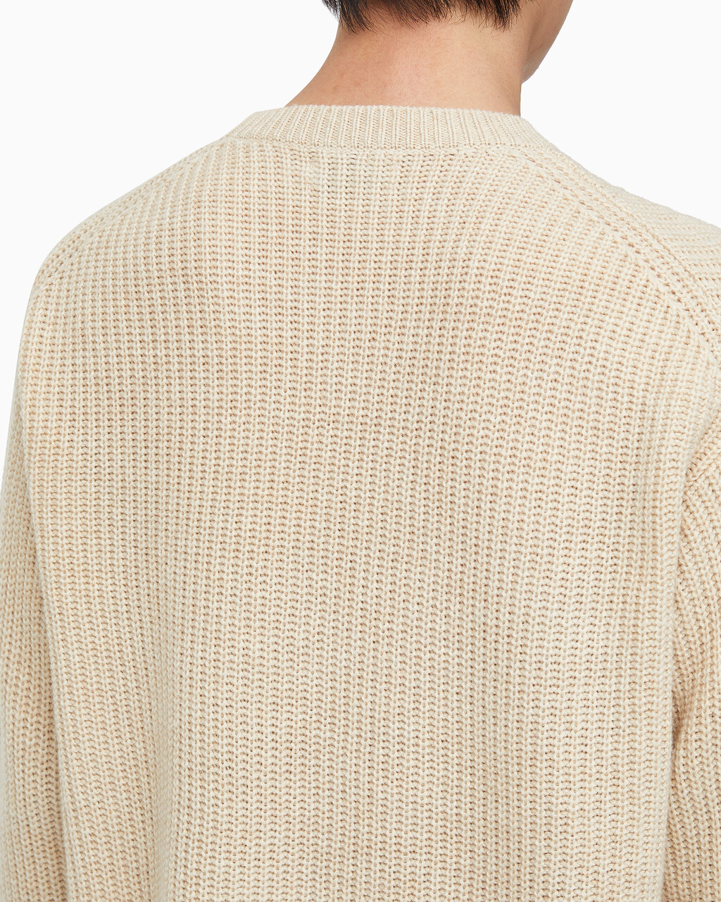 Buy 남성 롱슬리브 크루넥 스웨터 in color BEIGE