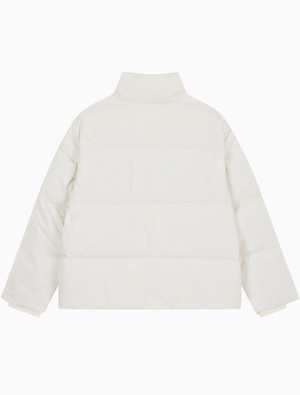 Buy 여성 숏랭스 스탠드 카라 푸퍼 다운 재킷 in color WHITE