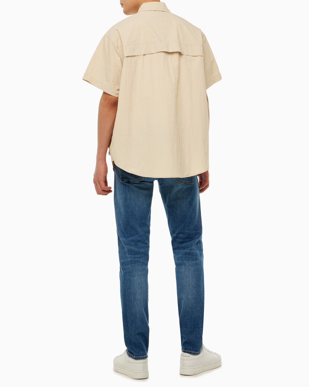 Buy 남성 유틸리티 오버핏 반팔 셔츠 in color CLASSIC BEIGE