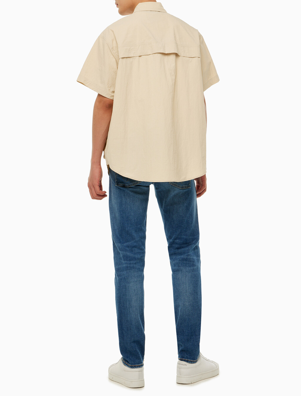 Buy 남성 유틸리티 오버핏 반팔 셔츠 in color CLASSIC BEIGE