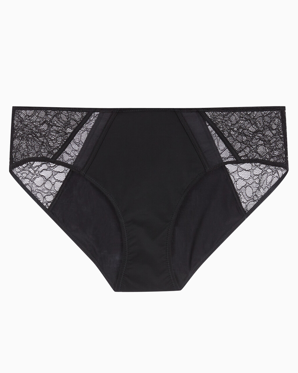 Buy 여성 CK 블랙 그래픽 레이스 AF 힙스터 팬티 in color BLACK