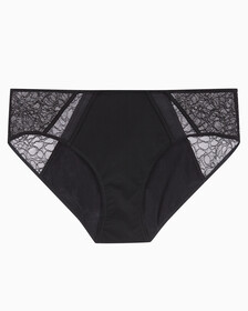 Buy 여성 CK 블랙 그래픽 레이스 AF 힙스터 팬티 in color BLACK
