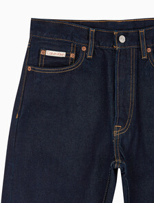 Buy 남성 스탠다드 스트레이트핏 다크블루 데님 in color CK RAW SELVEDGE