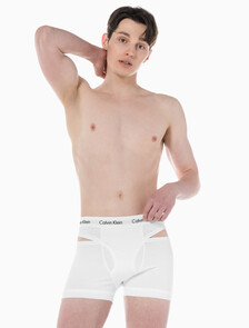 Buy 남성 코튼 스트레치 디컨스트럭티드 드로즈 in color WHITE