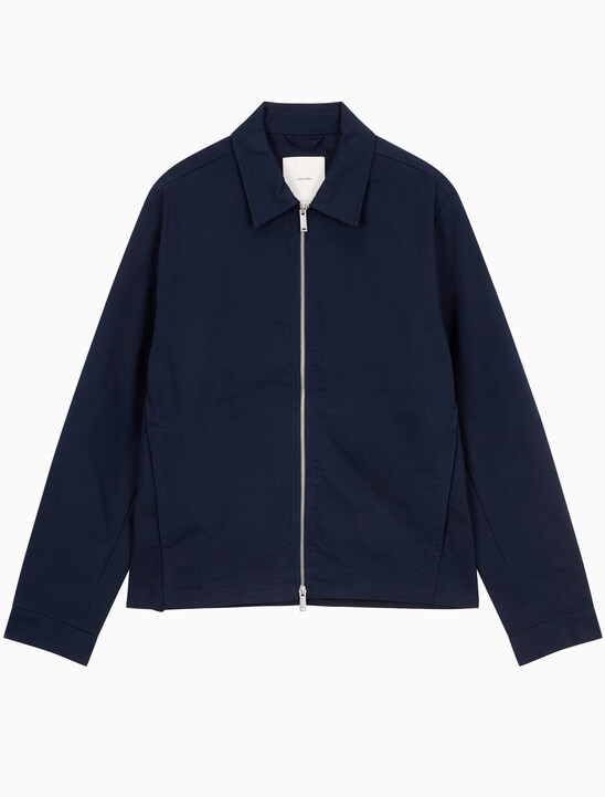 남성 코튼 도비 블루종 자켓