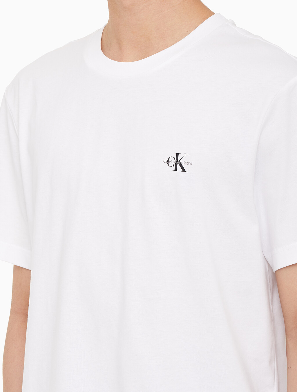 Buy 남녀공용 릴렉스핏 CK 로고 2PK 반팔 티셔츠 in color CK BLACK