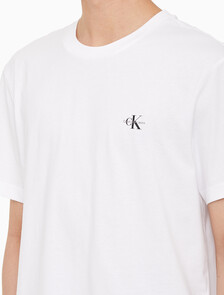 Buy 남녀공용 릴렉스핏 CK 로고 2PK 반팔 티셔츠 in color CK BLACK