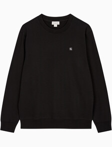 Buy 남성 레귤러핏 CK 뱃지 로고 스웻셔츠 in color CK BLACK