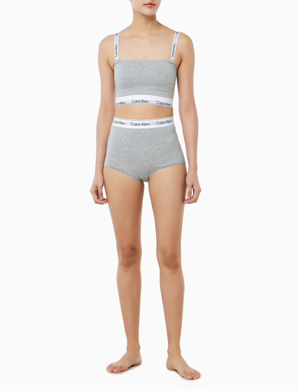 Buy 여성 아이콘 쉐입웨어 브리프 in color GREY HEATHER