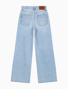 Buy 여성 와이드레그 에코 데님 in color Light Blue