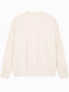 Buy 남성 프리미엄 테리 모노그램 크루넥 스웻셔츠 in color Ivory