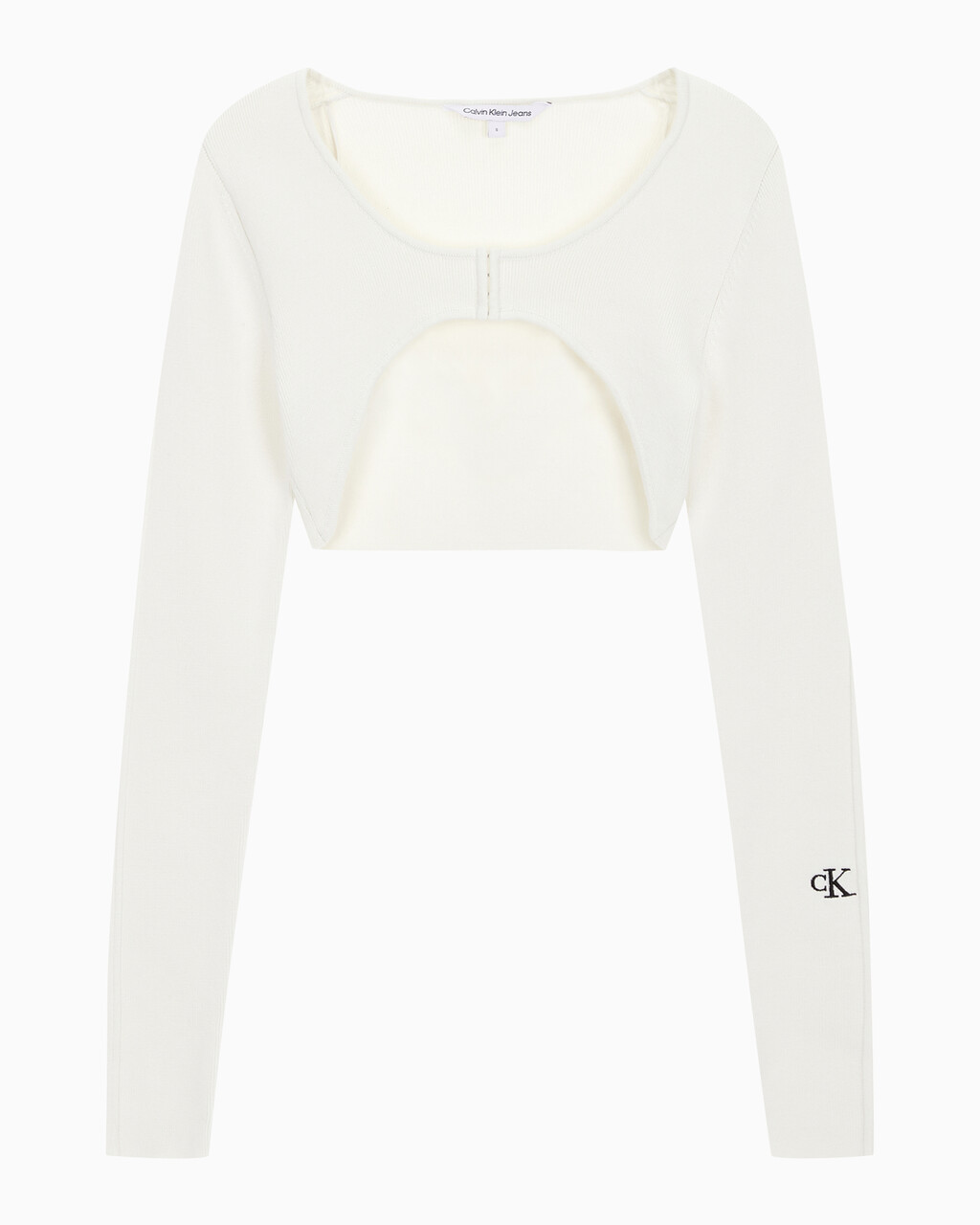 Buy 여성 마이크로 가디건 in color WHITE