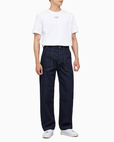 Buy 남성 스트레이트핏 린스 데님 in color CK RAW SELVEDGE