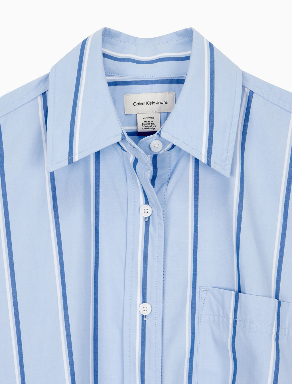 Buy 여성 스트라이프 셔츠 드레스 in color CHAMBRAY BLUE