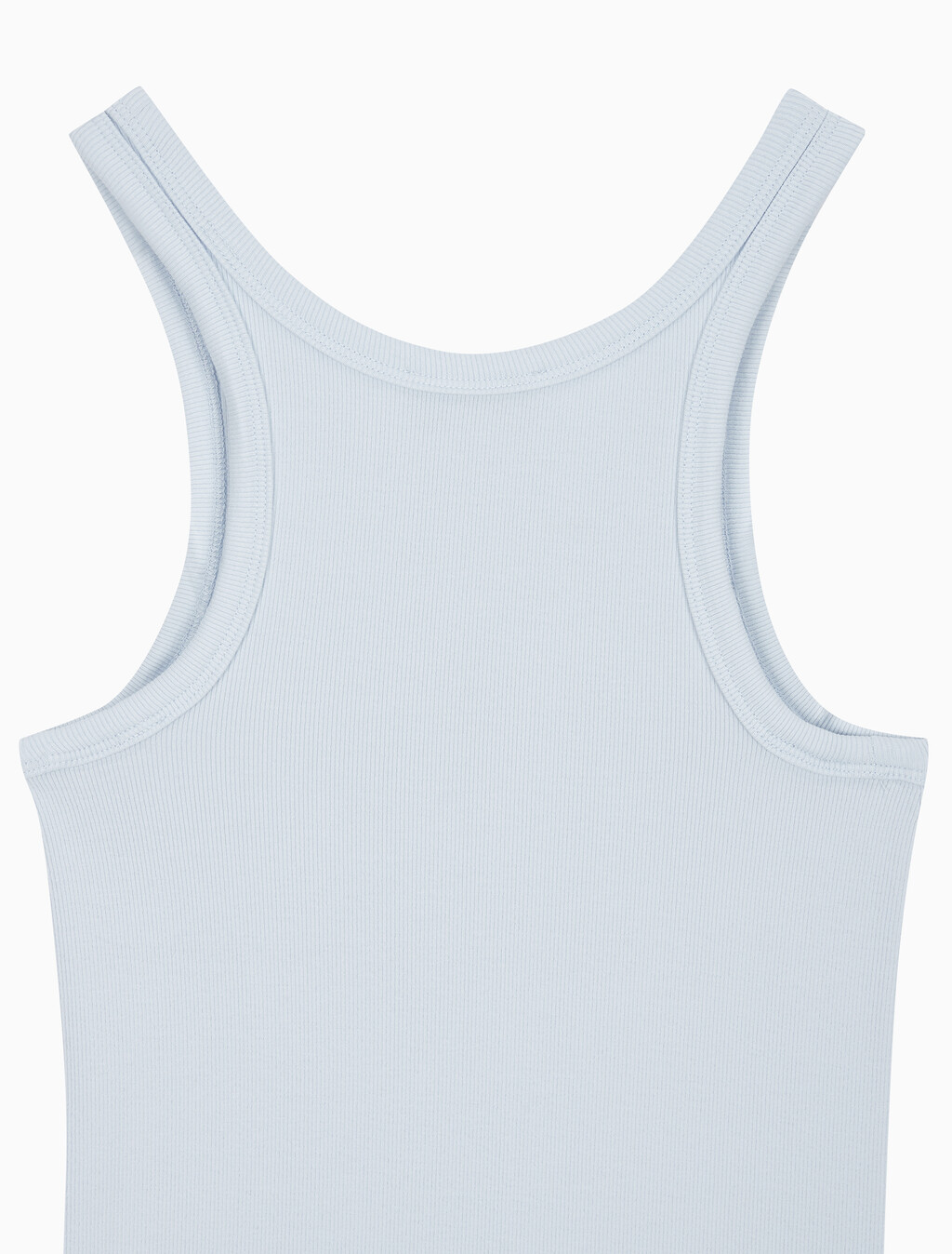 Buy 여성 코튼 컨투어 립 CK 탱크 in color LIGHT BLUE