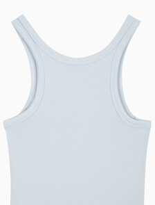 Buy 여성 코튼 컨투어 립 CK 탱크 in color LIGHT BLUE