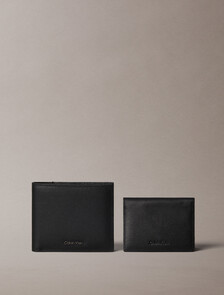 Buy 남성 레이즈드 캐비어 빌폴드 코인 지갑 in color BLACK