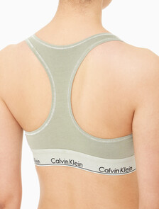 Buy 여성 모던코튼 미네랄 AF 라이틀리 라인드 브라렛 in color ECO GREEN
