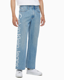Buy 남성 90's 루즈핏 라이트블루 데님 in color 028A CHALKY BLU