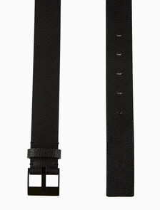 Buy 남성 CKJ 스퀘어 버클 커머셜 벨트 35MM in color BLACK/MATTE BLACK