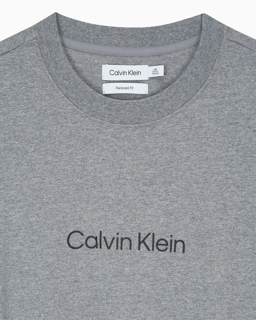 Buy 남성 릴렉스핏 스탠다드 로고 크루넥 반팔 티셔츠 in color MEDIUM GREY HEATHER