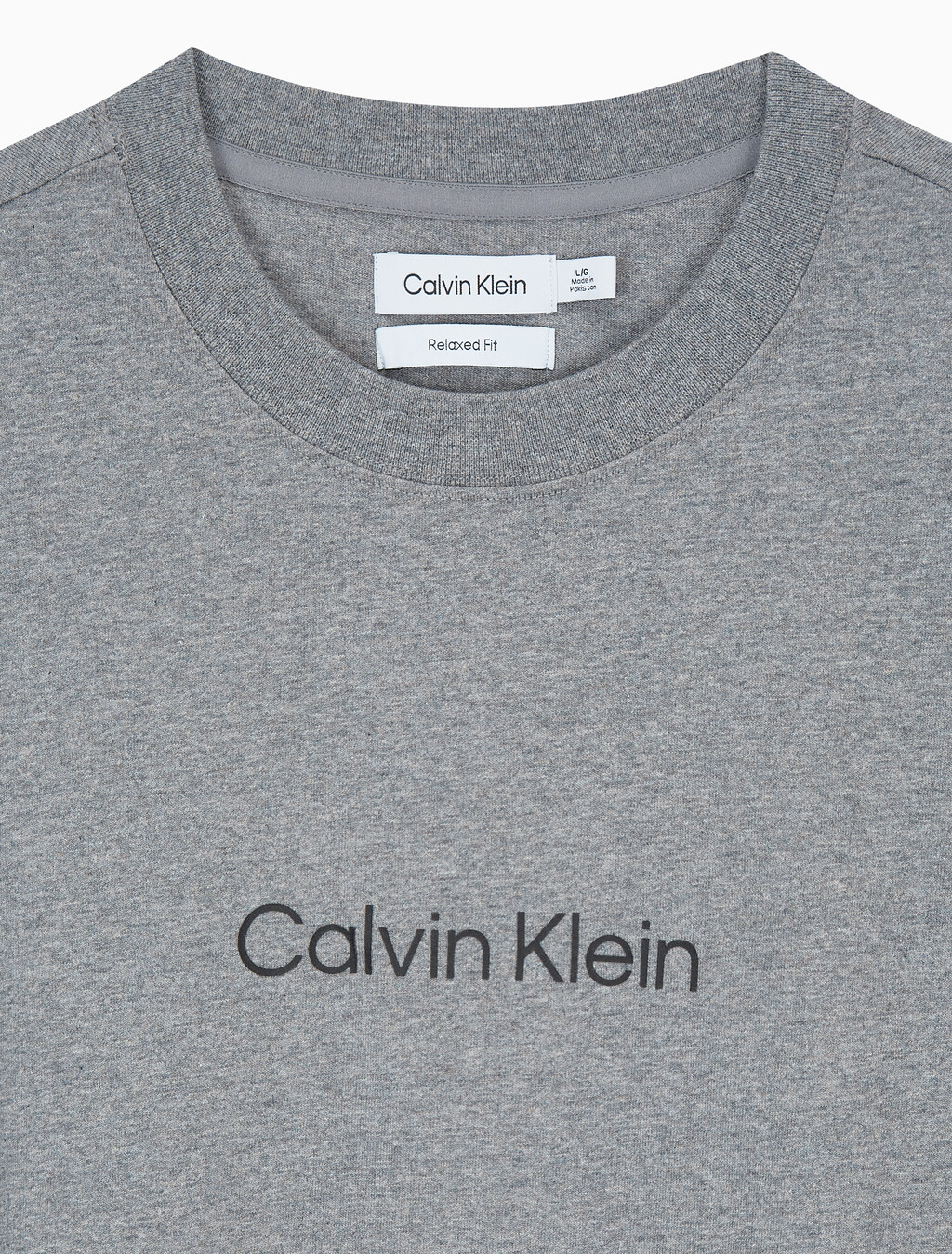 Buy 남성 릴렉스핏 헤비 코튼 크루넥 반팔 티셔츠  in color MEDIUM GREY HEATHER