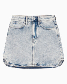 Buy 여성 A라인 데님 미니 스커트 in color 028A CHALKY BLU