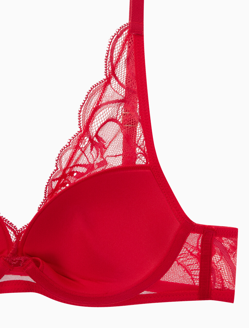 Buy 여성 CK 블랙 드래곤 레이스 AF 플런지 브라 in color ROUGE