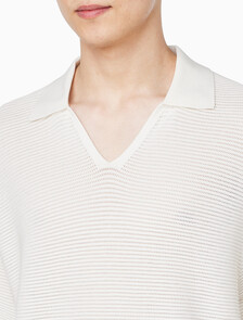 Buy 남성 이지핏 테크 니트 폴로 반팔 스웨터 in color TOFU