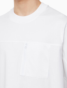 Buy 남성 릴렉스핏 기능성 포켓 반팔 티셔츠 in color BRIGHT WHITE
