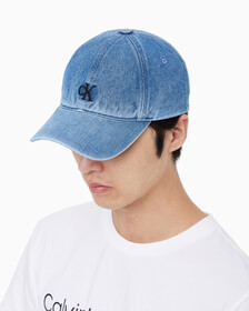 Buy 남녀공용 CKJ 데님 볼캡 in color DENIM