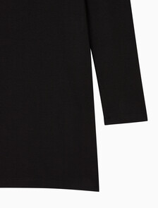 Buy 여성 L/S 모노로고 립 폴로 미니 드레스 in color BLACK