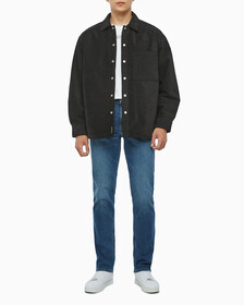 Buy 남성 코듀로이 셔츠 퀼티드 자켓 in color CK BLACK