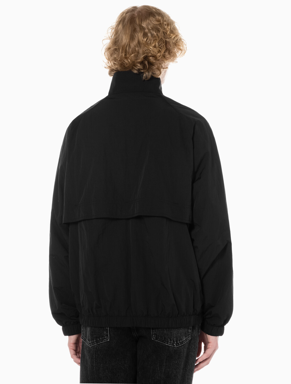 Buy 남성 에센셜 스텐드 넥 자켓 in color CK BLACK