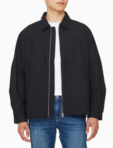 Buy 남성 쿨링 린넨 셔츠 자켓 in color CK BLACK