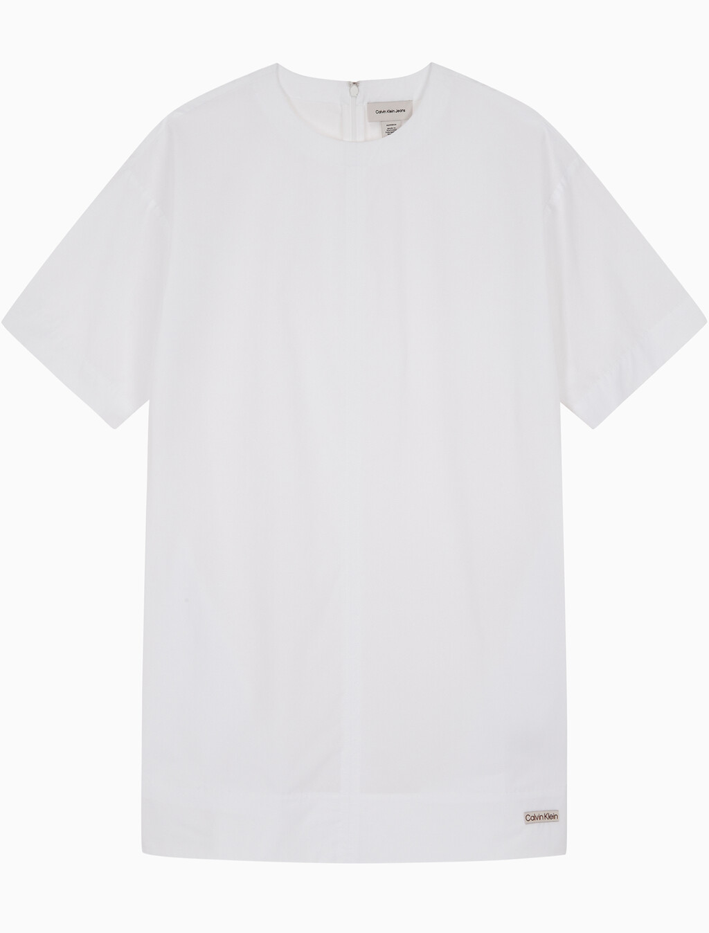Buy 여성 캐주얼 오프 바디 셔츠 드레스 in color BRILLIANT WHITE