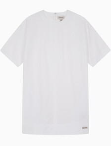 Buy 여성 캐주얼 오프 바디 셔츠 드레스 in color BRILLIANT WHITE
